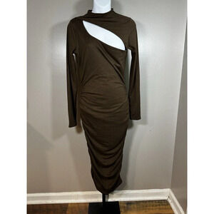 Bodycon | Mermaid | Long Sleeve Dress | Spring Haze | Ruched